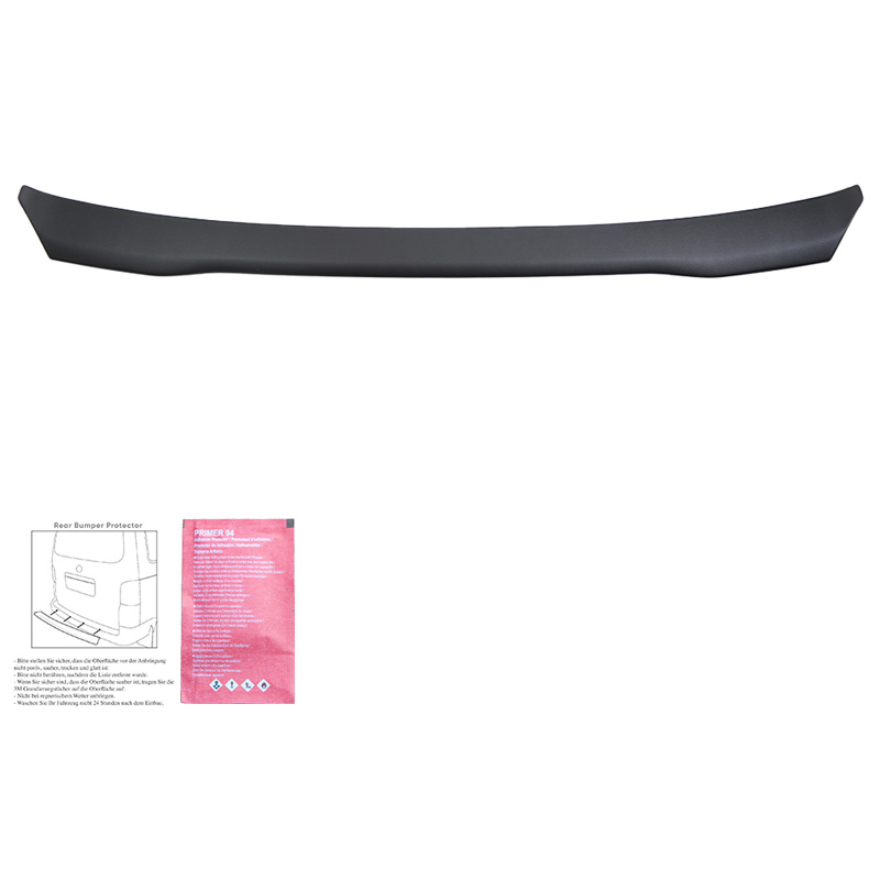 Rear Bumper Protector  Ford Transit Custom MK2 2023- & Volkswagen Transporter T7 2024- - Matt black