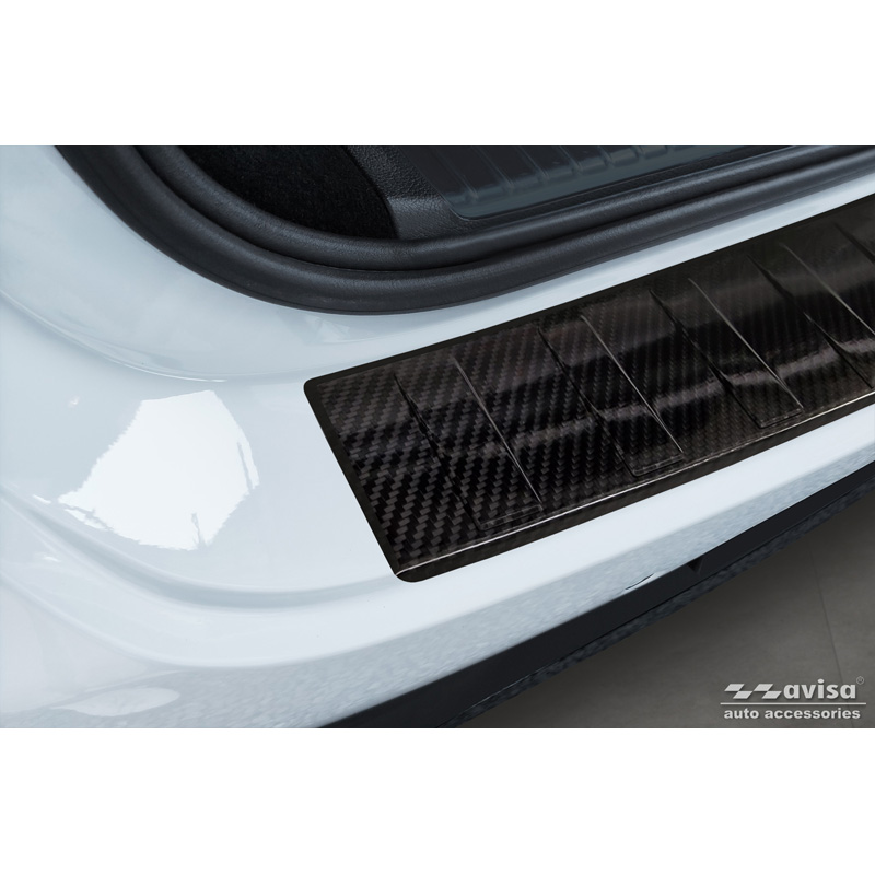 Real 3D Carbon Rear bumper protector  Mercedes EQE (X294) SUV 2022- 'Ribs'
