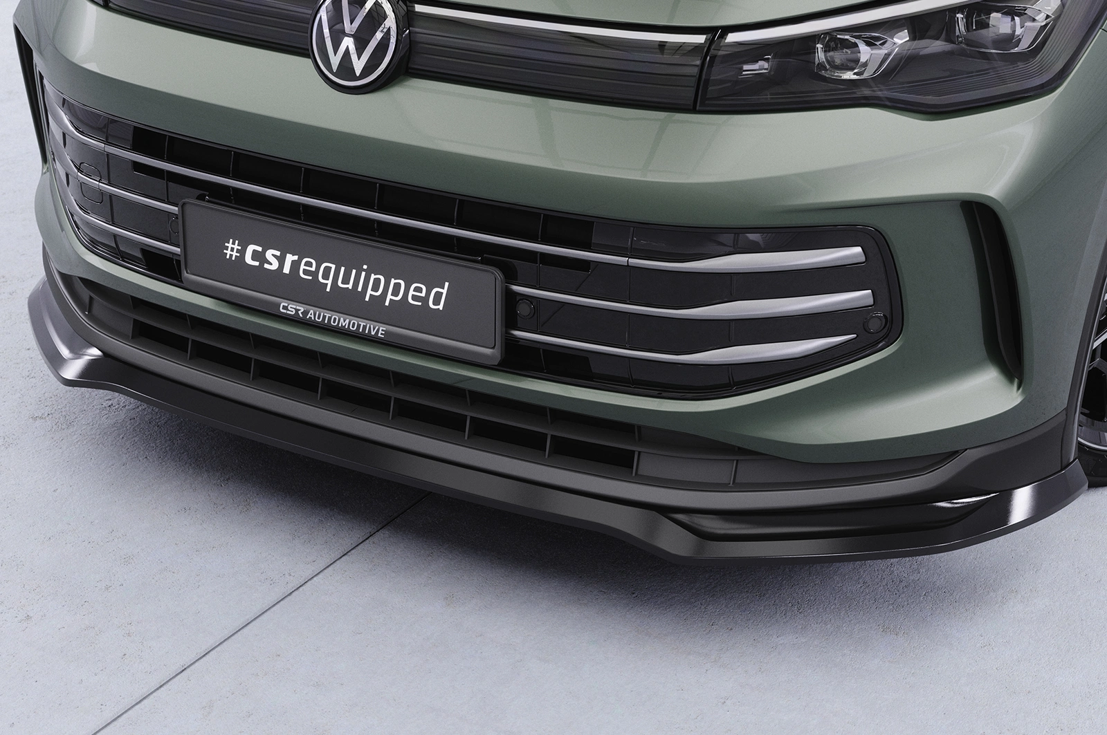 Voorspoiler passend voor VW Tiguan 3 glans zwart