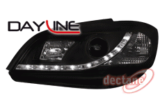 Headlights Opel Zafira A LED Devil Eyes DRL look black
