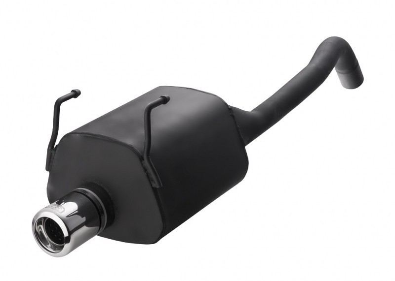 Muffler Fiat Panda 100hp 2003-2012 RVS eindstuk 80mm rond