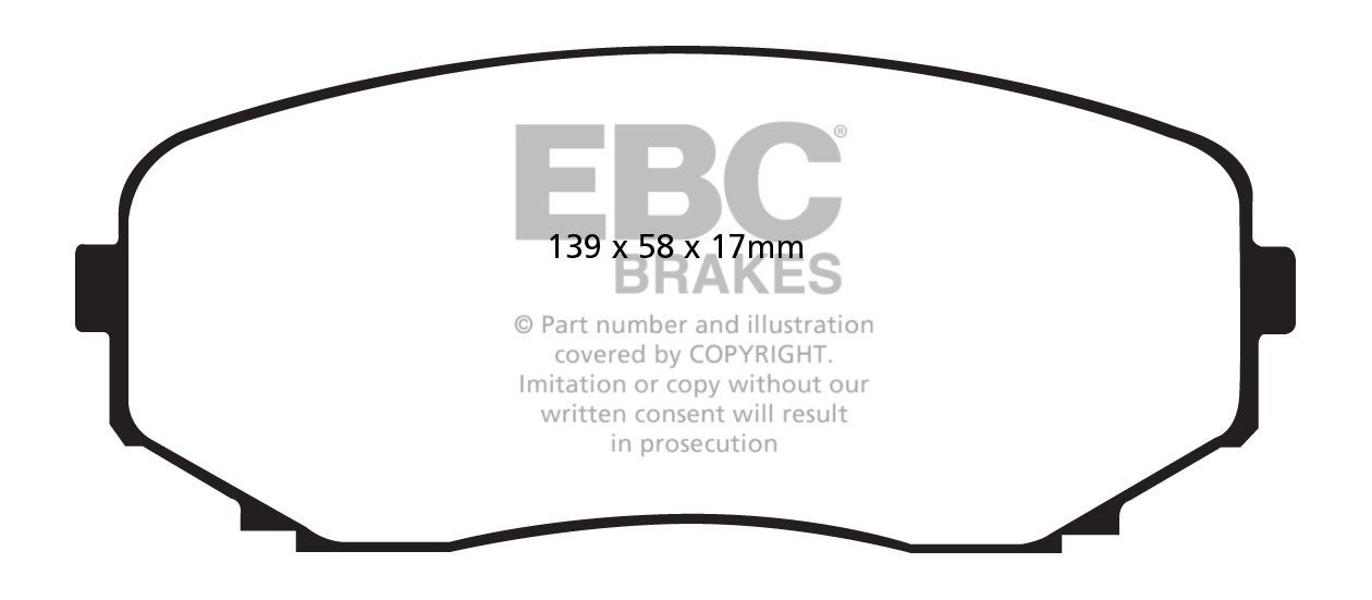 EBC Brakes MAZDA CX-9 3.7 2008-.. Remblokken voorzijde yellowstu
