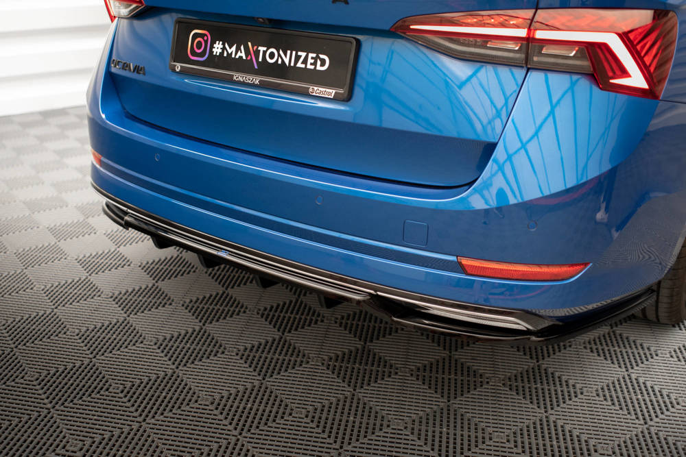Diffuser passend voor Skoda Octavia Sportline Maxton Glans Zwart