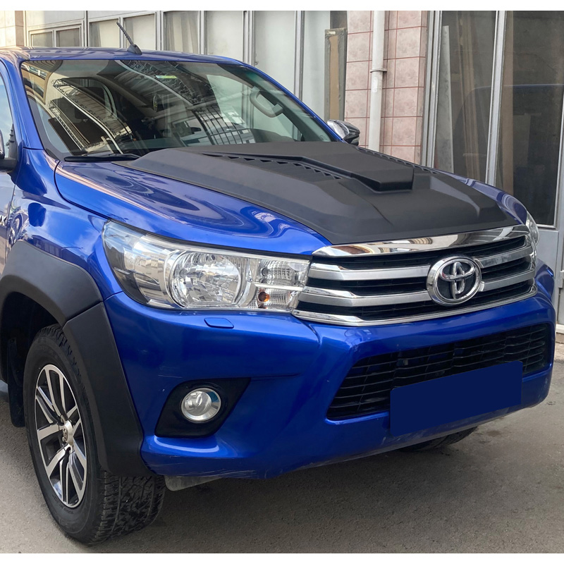 Bonnet Scoop  Toyota Hilux 8th Gen. 2015-2020 - Version 2 - Matt black