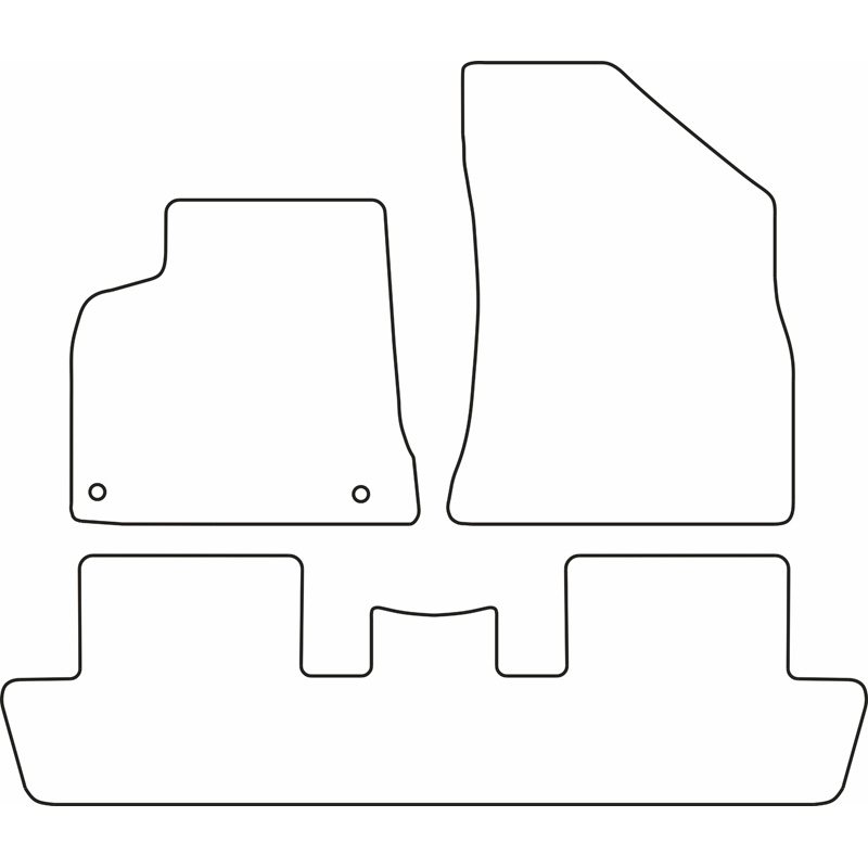 Set car mats  Peugeot 5008 2009-2016