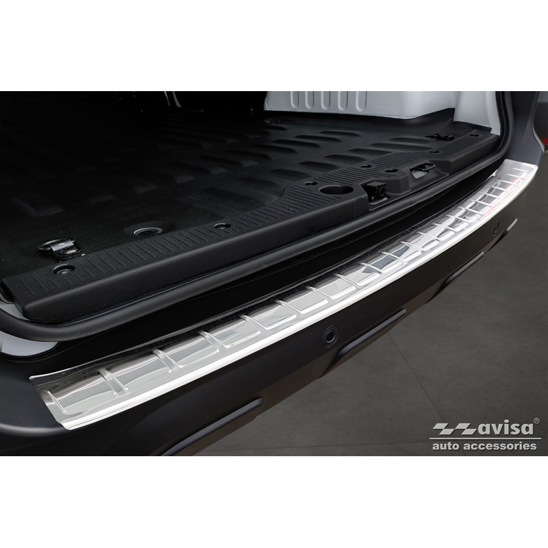 Stainless Steel Rear bumper protector  Renault Express Furgon 2021- 'Ribs'