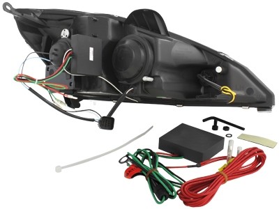 Headlights Ford Focus 98-01 Devil Eyes Dlite LED Black