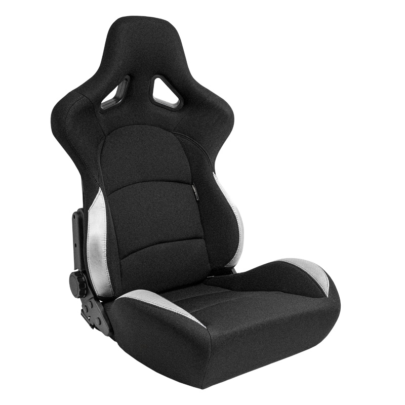 Sport seat 'BS2' - Black - Dual-side reclinable fibreglass back-rest - incl. slides