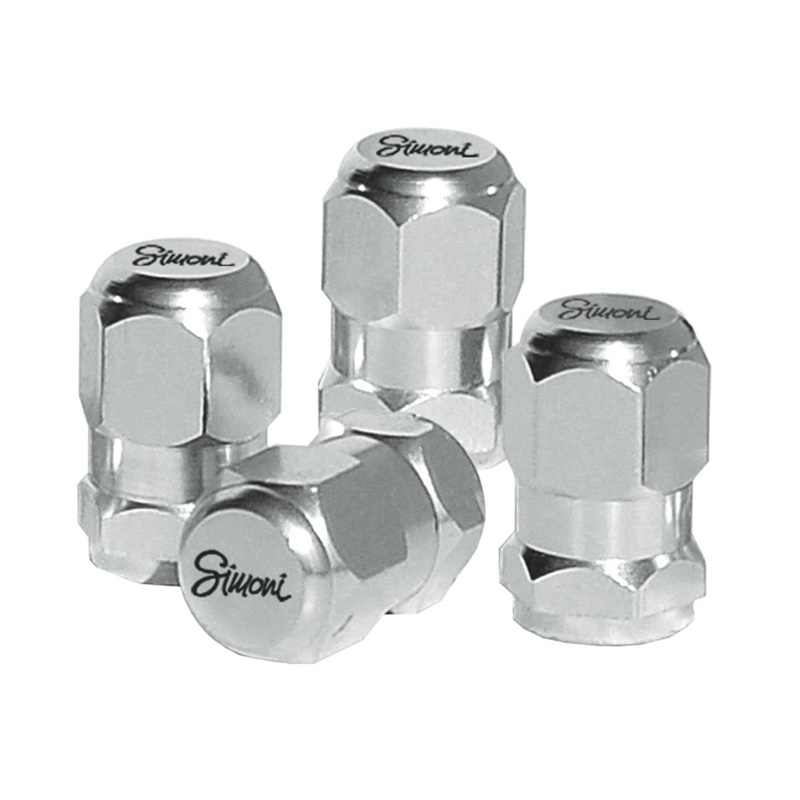 Simoni Racing Valve Caps Chrome - Chrome - 4 pieces