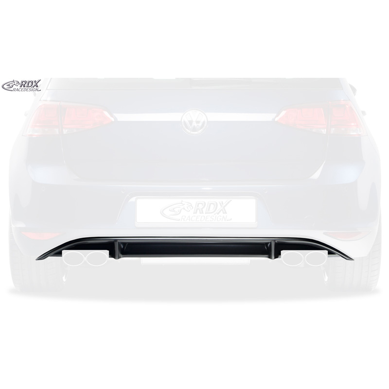 Rear bumper skirt 'Diffuser'  Volkswagen Golf VII HB 3/5-doors 2012- 'R-Look' excl. GTi/GTD (PUR)