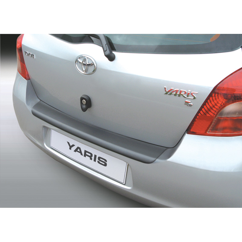 ABS Rear bumper protector  Toyota Yaris II 2006-2008 Black