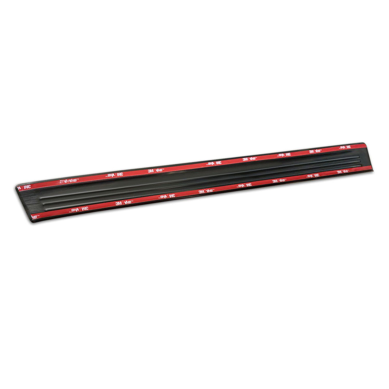 Avisa Black Inox door sill protectors  Mazda CX-80 (KL) 2024- - 'Lines' - 4-pieces