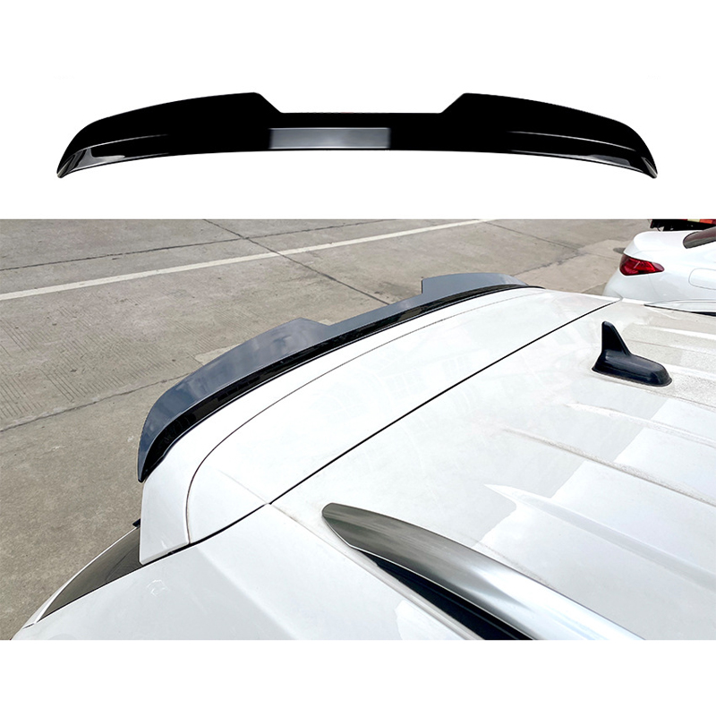 Roof spoiler (Spoiler Cap)  Volkswagen Tiguan II R-Line Facelift 2020-2024 (ABS Glossy Black)