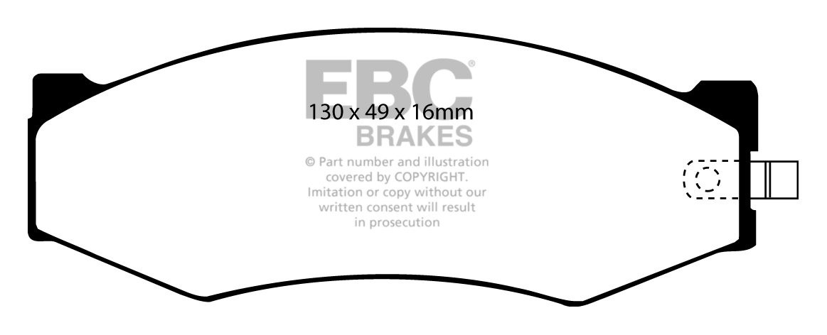 EBC Brakes NISSAN C Series 280C (Y30) 83-88 Remblokken voorzijde