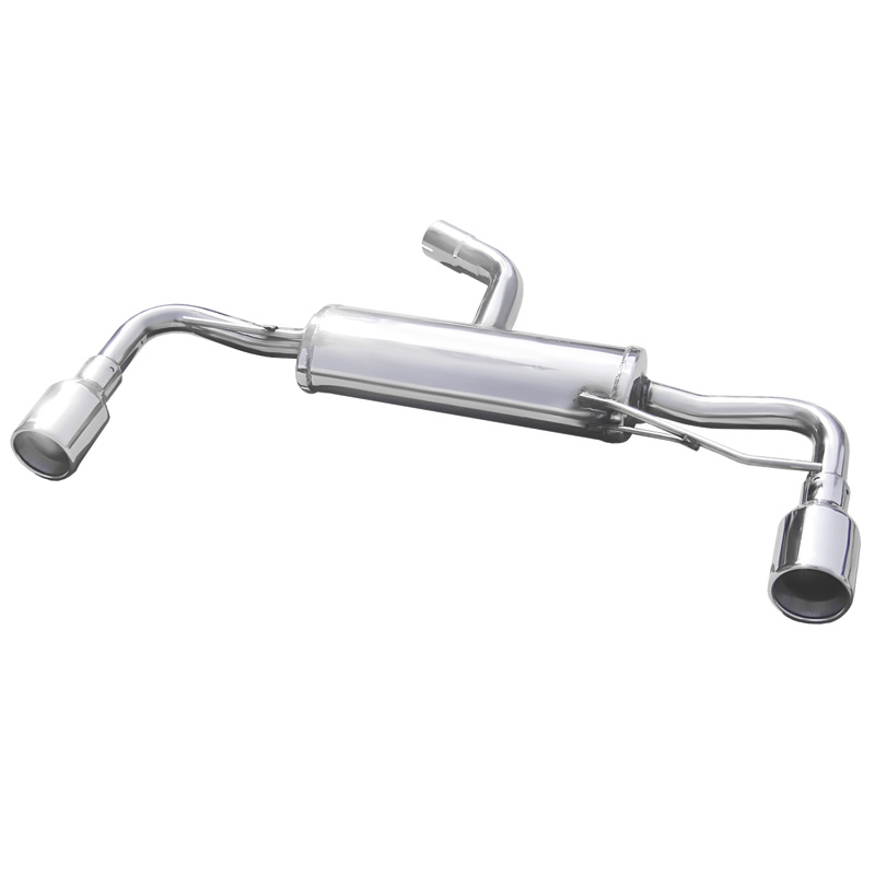 100% Inox Double Sport Exhaust  Volkswagen Beetle 2.0 TFSI 200hp 2012- Ø 65 1x102mm