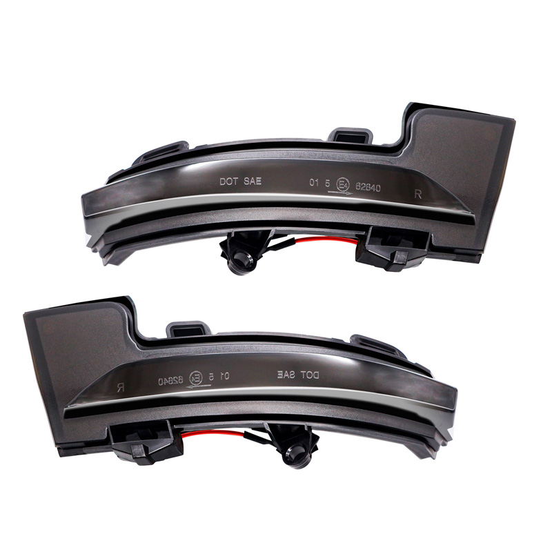 Set LED Side-Mirror Indicators  Skoda Octavia III 2013-2020 & Volkswagen T-Roc 2017-2020 / T-Cross 2019- - Smoke - incl. Dynamic Running Light