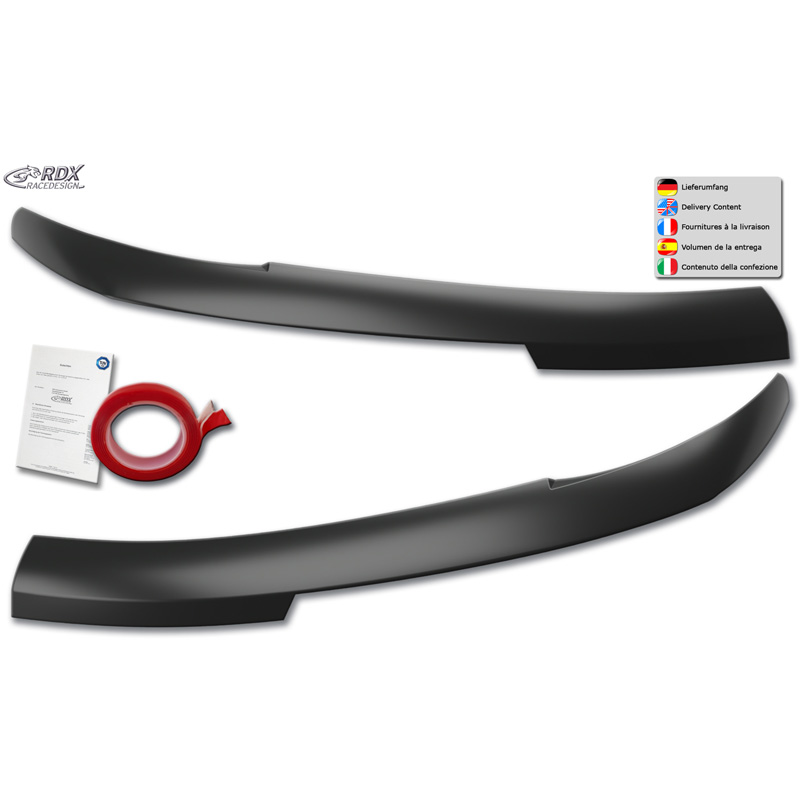 RDX Head light spoilers  Renault Master IV 2024- & Nissan Interstar 2024- (ABS)