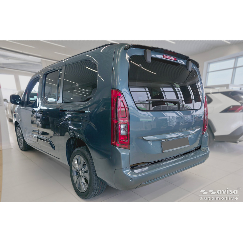 Avisa Black Chrome Stainless Steel Tailgate Trim  Toyota Proace City Verso 2019-2024 & Facelift 2024-