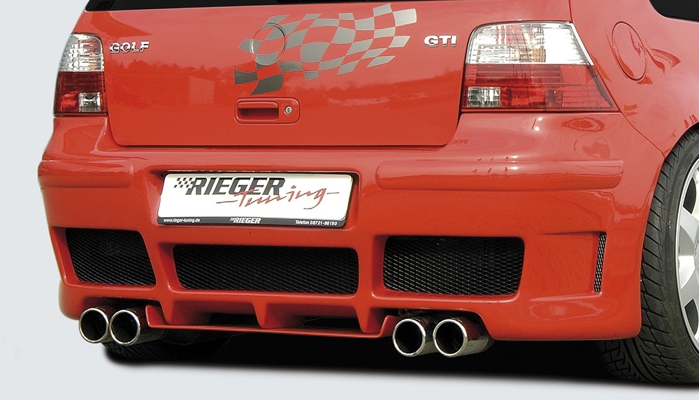 Rearbumper RS-4-Look met geopende air intake VW Golf IV Rieger