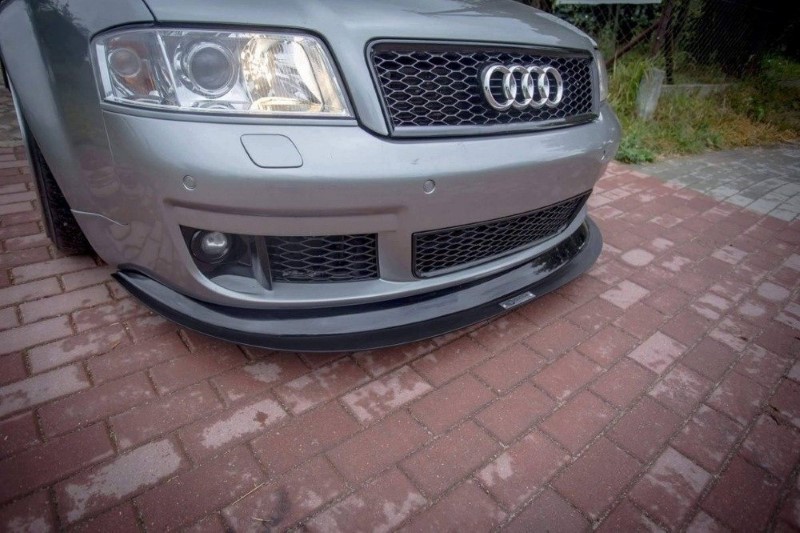 Hybride Voorspoiler passend voor Audi RS6 C5 Glanzend Zwart