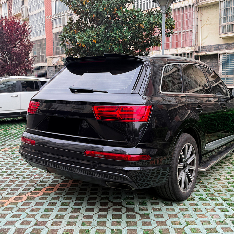 Roof spoiler (Spoiler Cap)  Audi Q7 (4M) 2015-2019 & FL 2019 incl. S-Line (ABS Glossy Black)