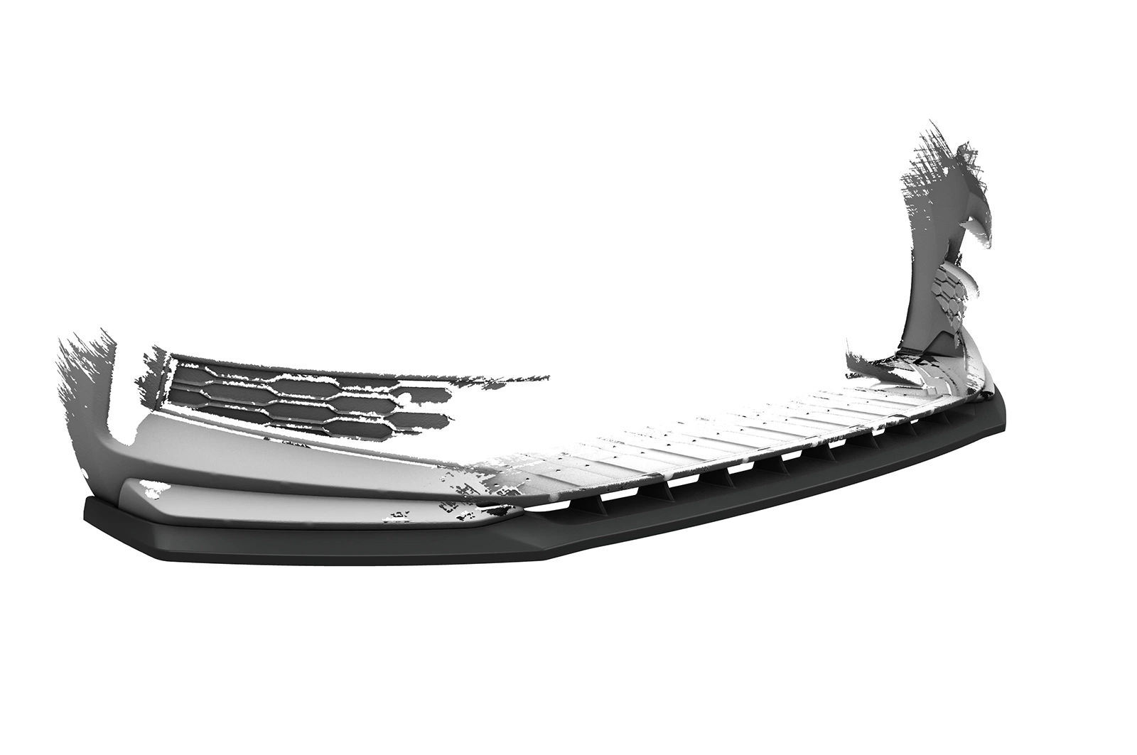 Voorspoiler passend voor Skoda Scala Monte Carlo glans zwart
