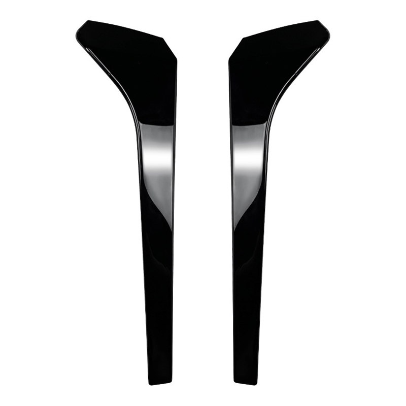 Set rear window side spoilers  Volkswagen Tiguan II R-Line Facelift 2020-2024 (ABS Glossy Black)