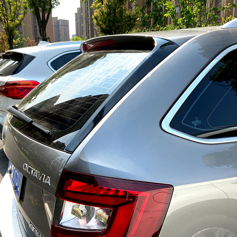 Set rear window side spoilers  Skoda Octavia III Kombi 2013-2020 excl. RS (ABS Glossy Black)