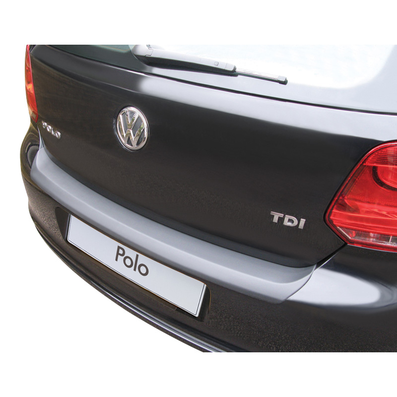 ABS Rear bumper protector  Volkswagen Polo 6R 3/5 doors 2009-2014 Black