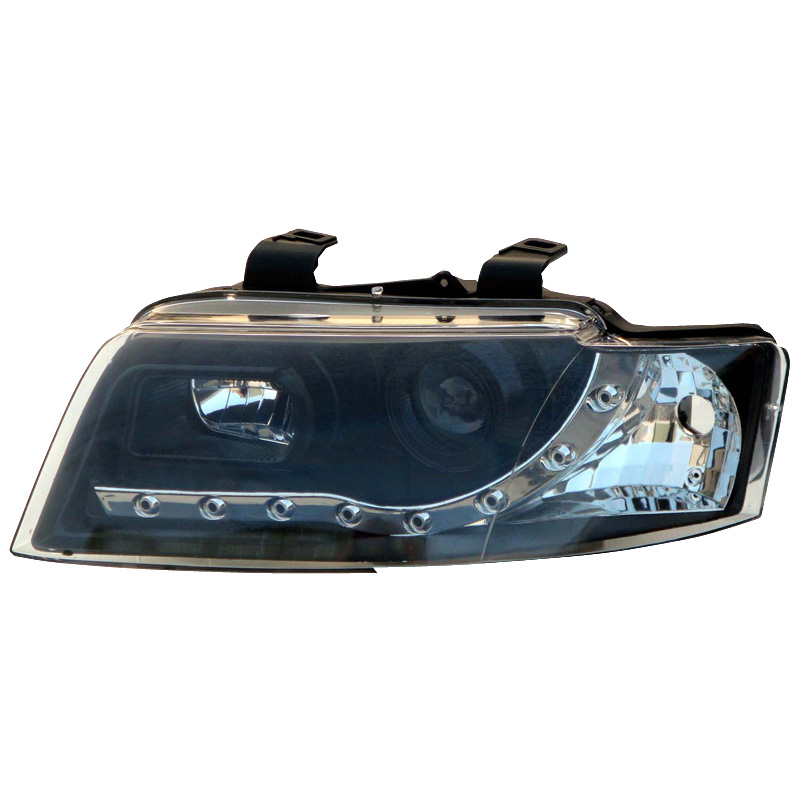 Set Headlights in DRL-Look  Audi A4 8E/B6 2001-2004 - Black
