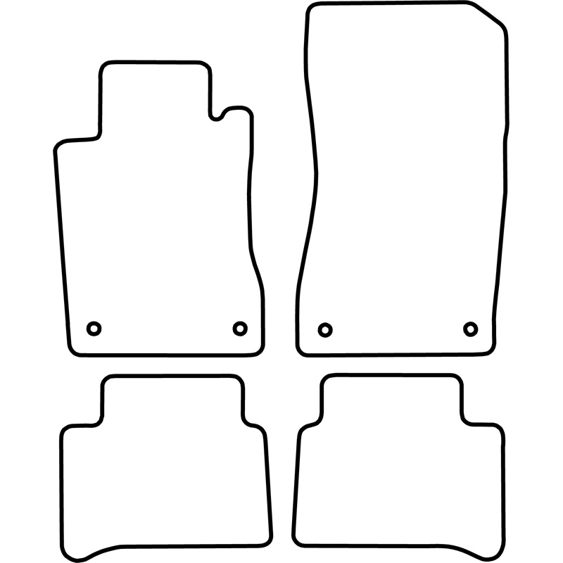 Set car mats  Mercedes E Class W211 2006-2009