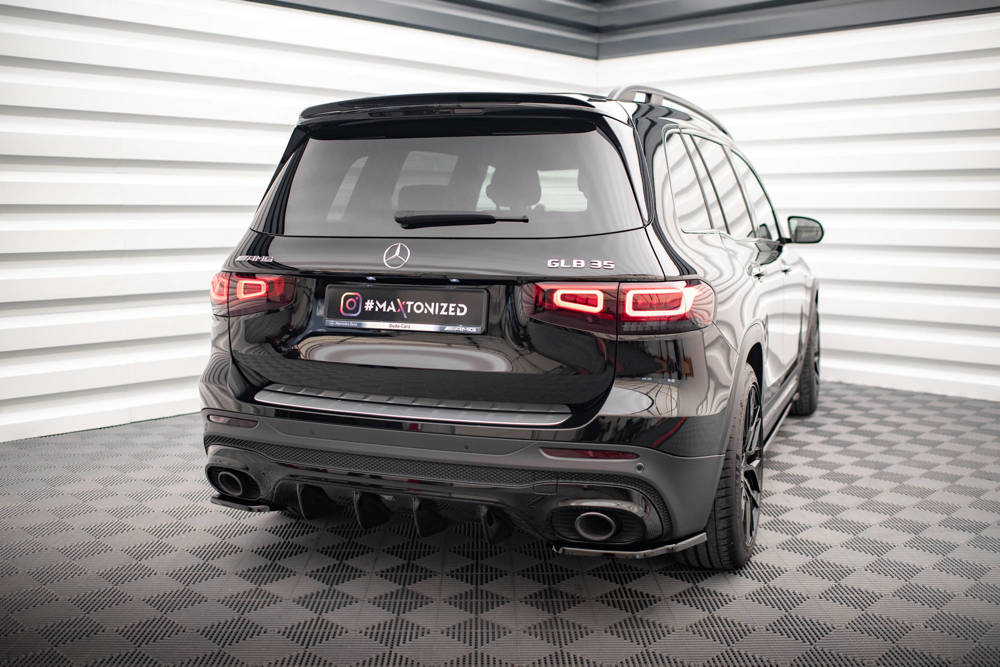 Diffuser passend voor Mercedes AMG GLB 35 Maxton Glans Zwart