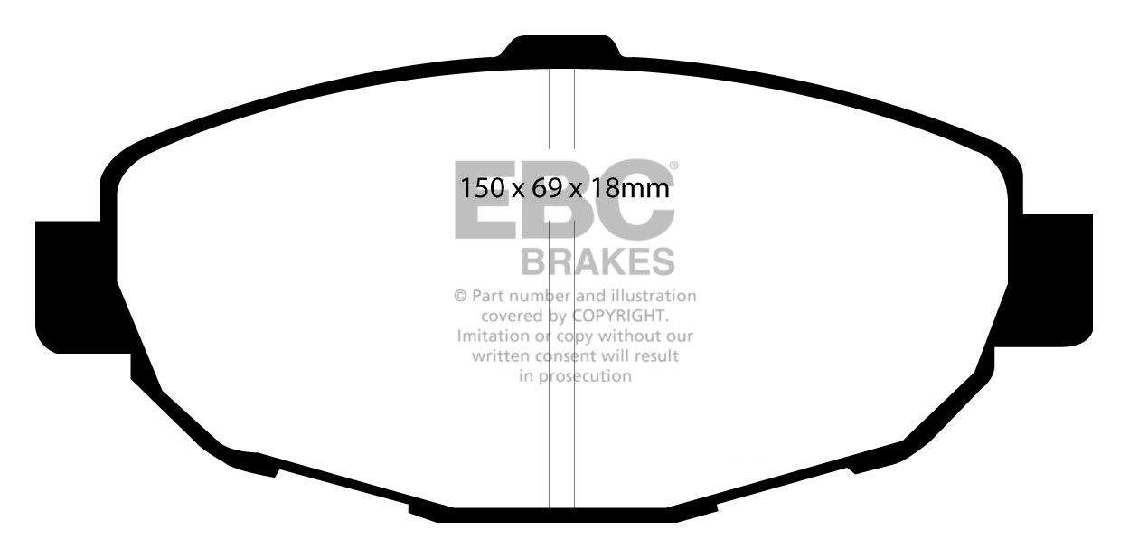 EBC Brakes TOYOTA Soarer 4.0 (UZZ32) 91-96 Remblokken voorzijde
