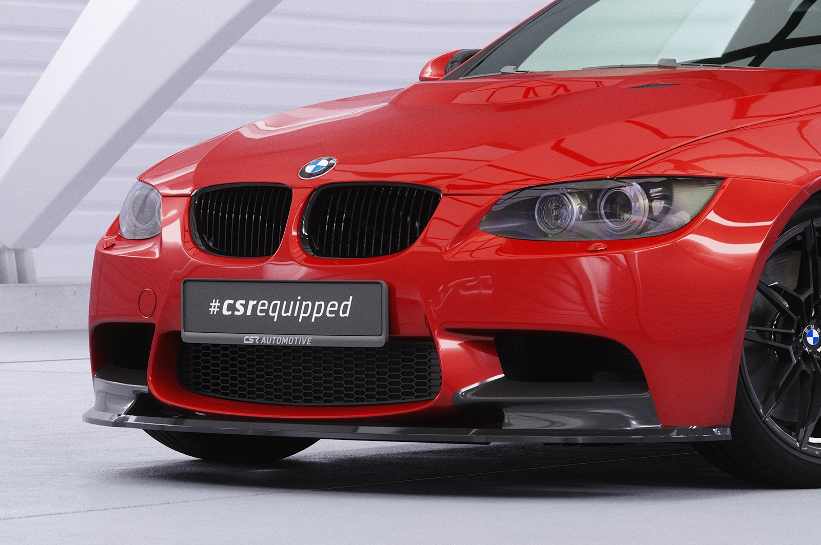 Voorspoiler passend voor BMW M3 E90/E92/E93 glans zwart