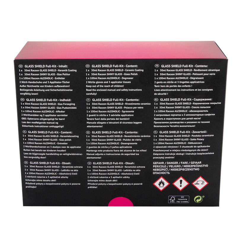 Racoon GLASS SHIELD Ceramic Glass Coating - Full Kit
