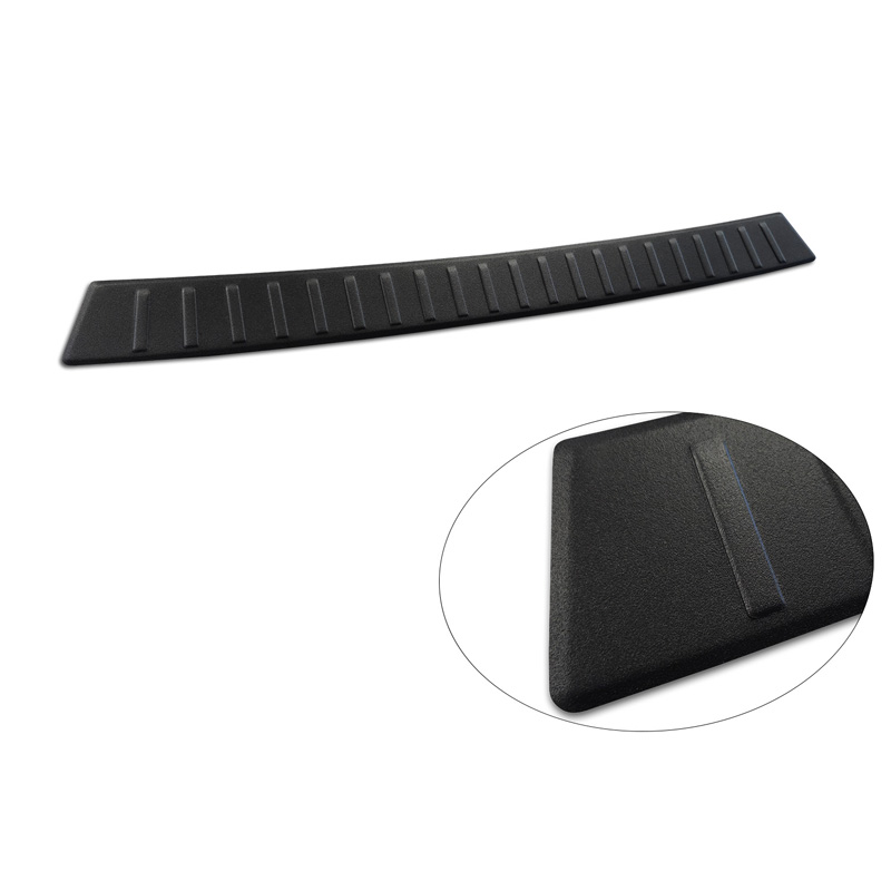 Avisa Matt Black Stainless Steel Rear bumper protector  Peugeot 3008 III 2024- 'Ribs'