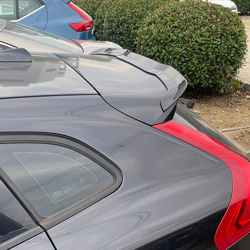 Roof spoiler (Spoiler Cap)  Volvo V40 2012-2019 incl. R-Design (ABS Glossy Black)