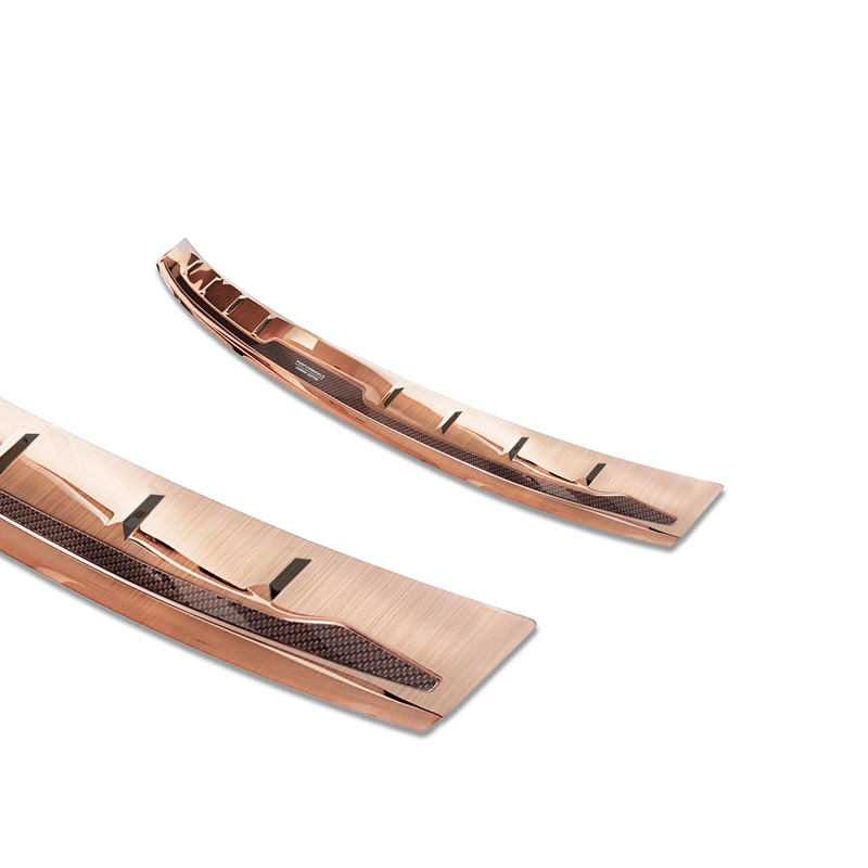 Stainless Steel Rear bumper protector 'Deluxe'  BMW X5 G05 M-Package 2018- 'Performance' excl. M-Competition Brushed Copper/Copper Carbon