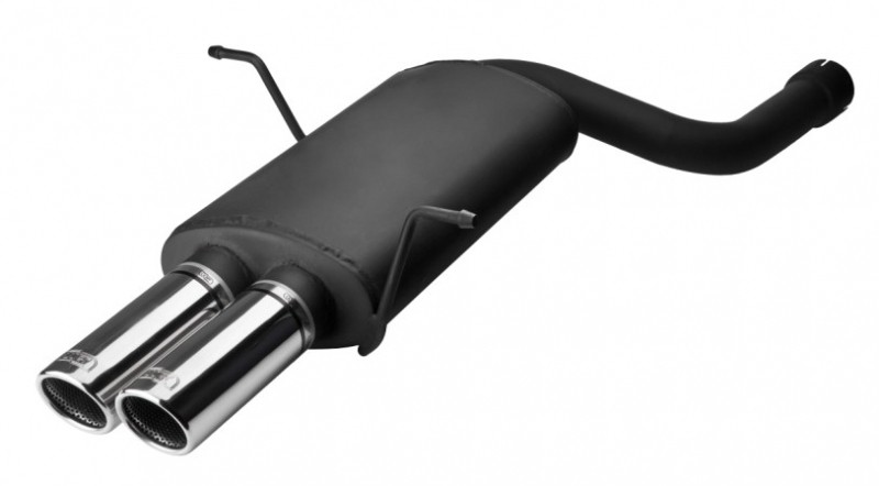 muffler BMW 3-serie 4cil e46 1999-2005 RVS eindstuk 2x80mm