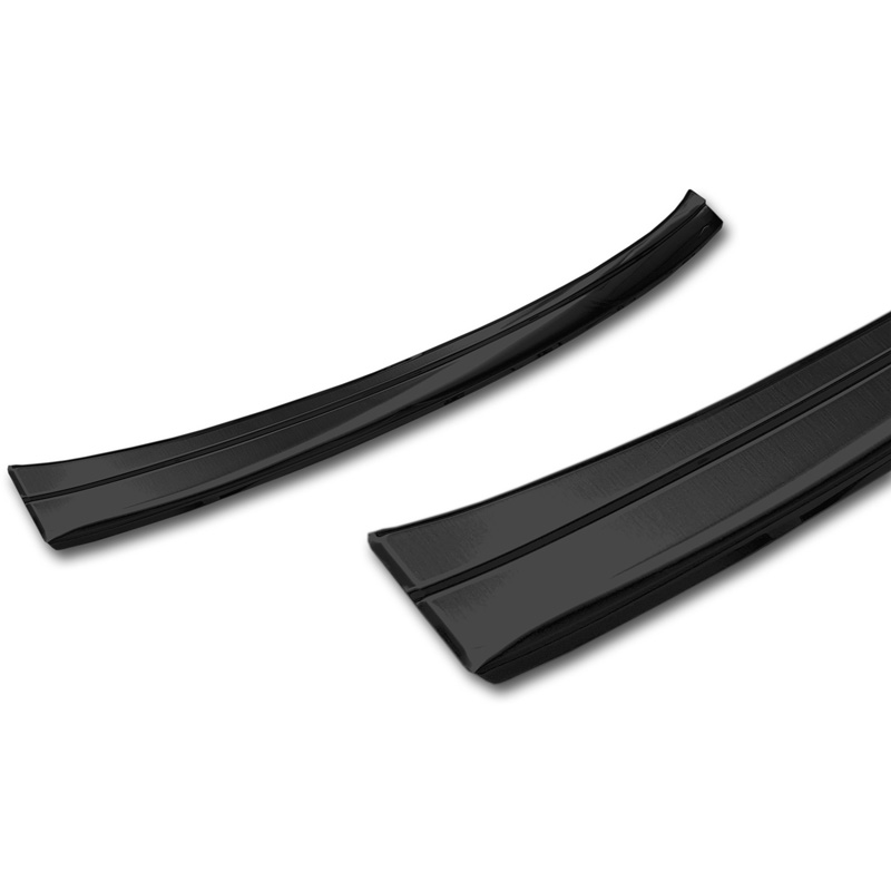 Black Stainless Steel Rear bumper protector  Seat Leon IV HB / Cupra Leon HB (KL) 5-doors 2020-2024 & FL 2024-