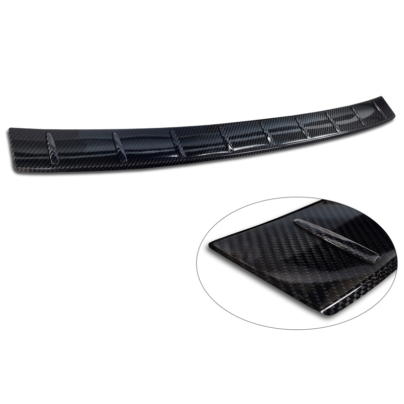Real 3D Carbon Rear bumper protector  Volkswagen Tiguan III (CT1) 2024- 'Ribs'