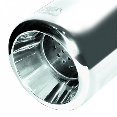 Muffler Fiat Panda 100hp 2003-2012 RVS eindstuk 100mm rond
