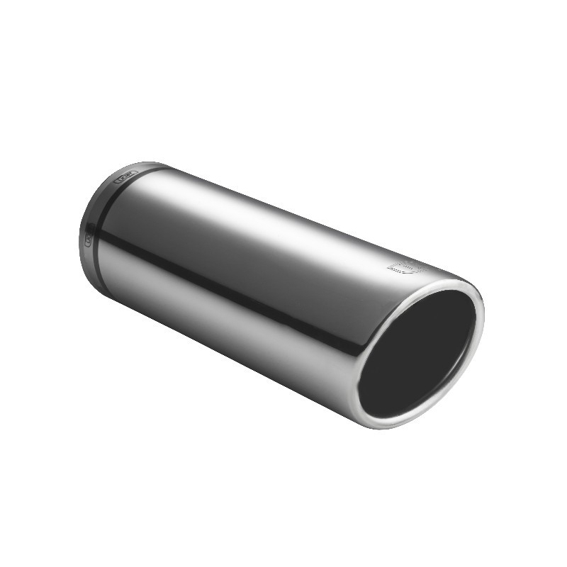 Ulter Sport Exhaust finisher - Round Ø80mm - Length 120mm - Installation 45-65mm - Inox