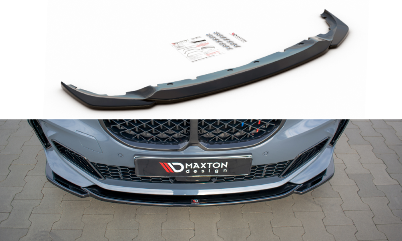 Voorspoiler passend voor BMW 1 Serie F40 M-Pack/ M135i Glans Zwart V3