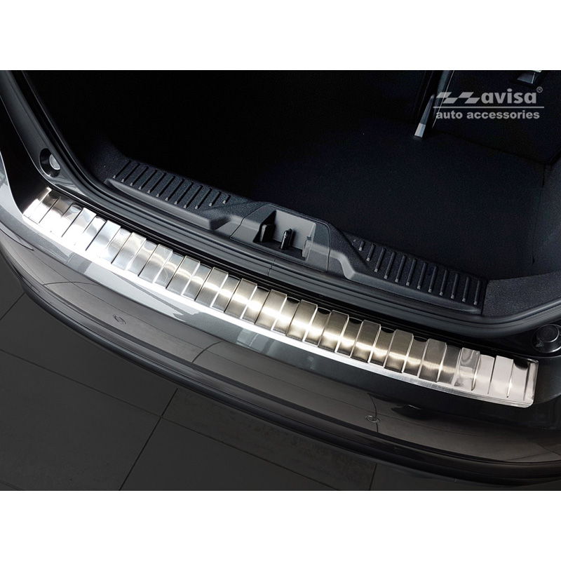 Stainless Steel Rear bumper protector  Ford Fiësta MK8 2017- & Ford Focus III Facelift 2014-2018 'Ribs'