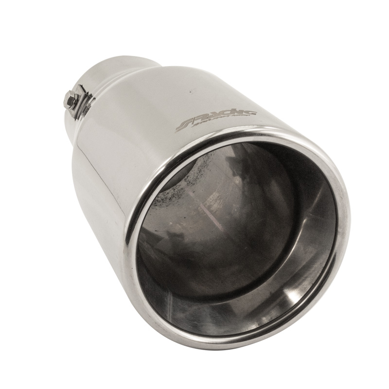 Simoni Racing Exhaust Tip Round Inox - Ø103xL200mm - Installation ->72mm