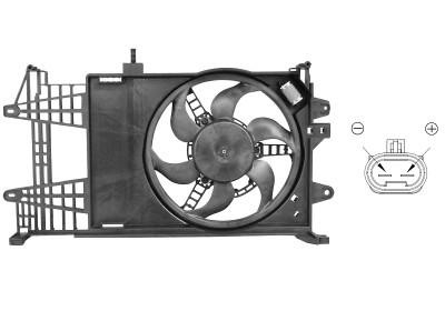 ventilator, 1.2, type Magneti, airco Fiat Punto, 2003-2011