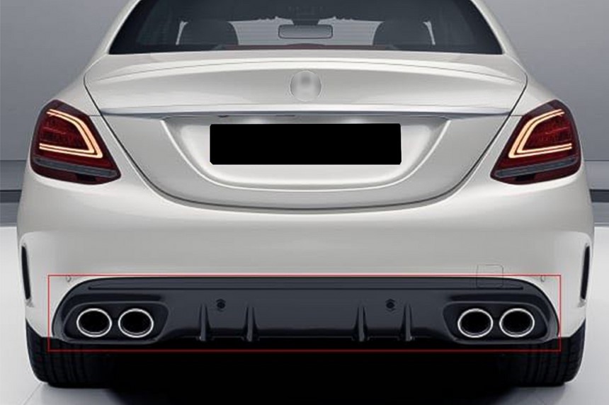 Achterlip Mercedes W206