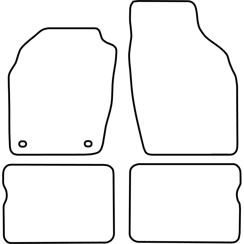 Set car mats  Opel Agila 2000-2002