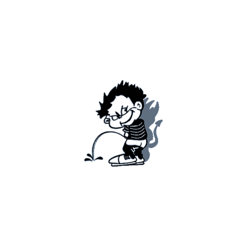 Sticker Bad Boy I - black - 14.5x13cm